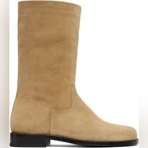 $895 LEMAIRE Beige Soft Workwear men Boots size 45